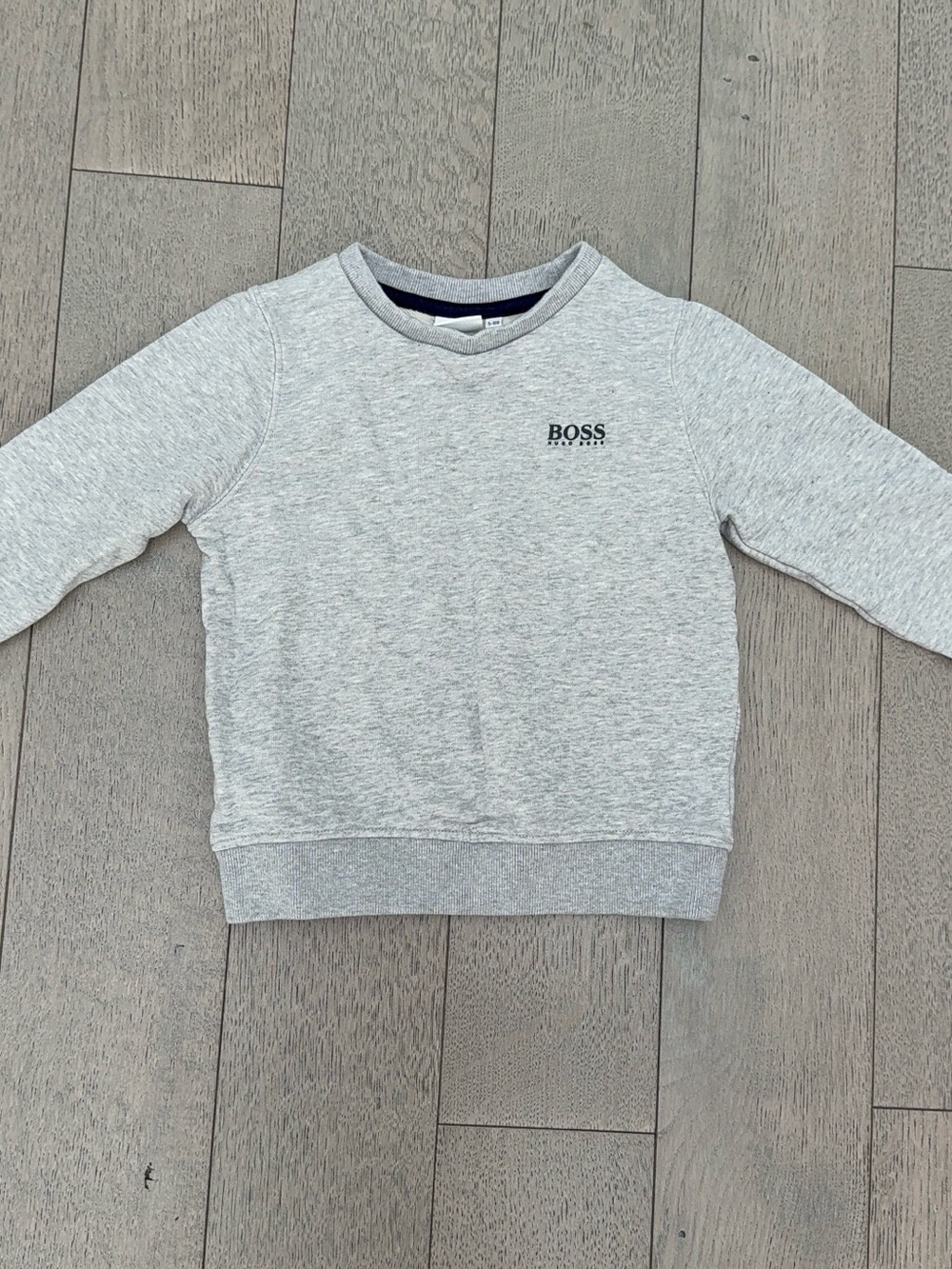 Hugo Boss Light Gray Kids Crewneck Sweatshirt
